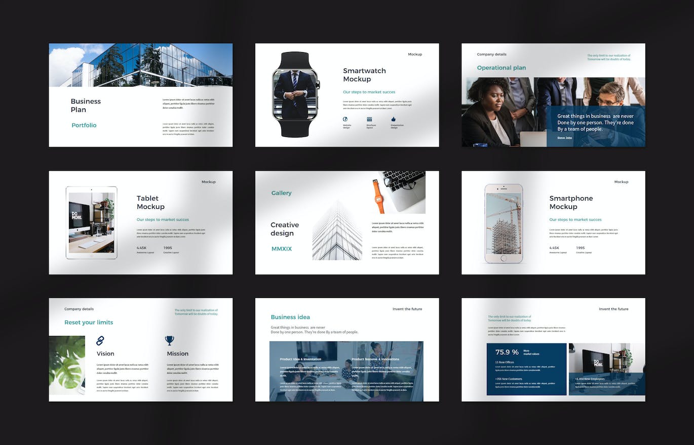 企业管理PPT设计模板 Avalon Business PowerPoint 幻灯图表 sucaiwan.com