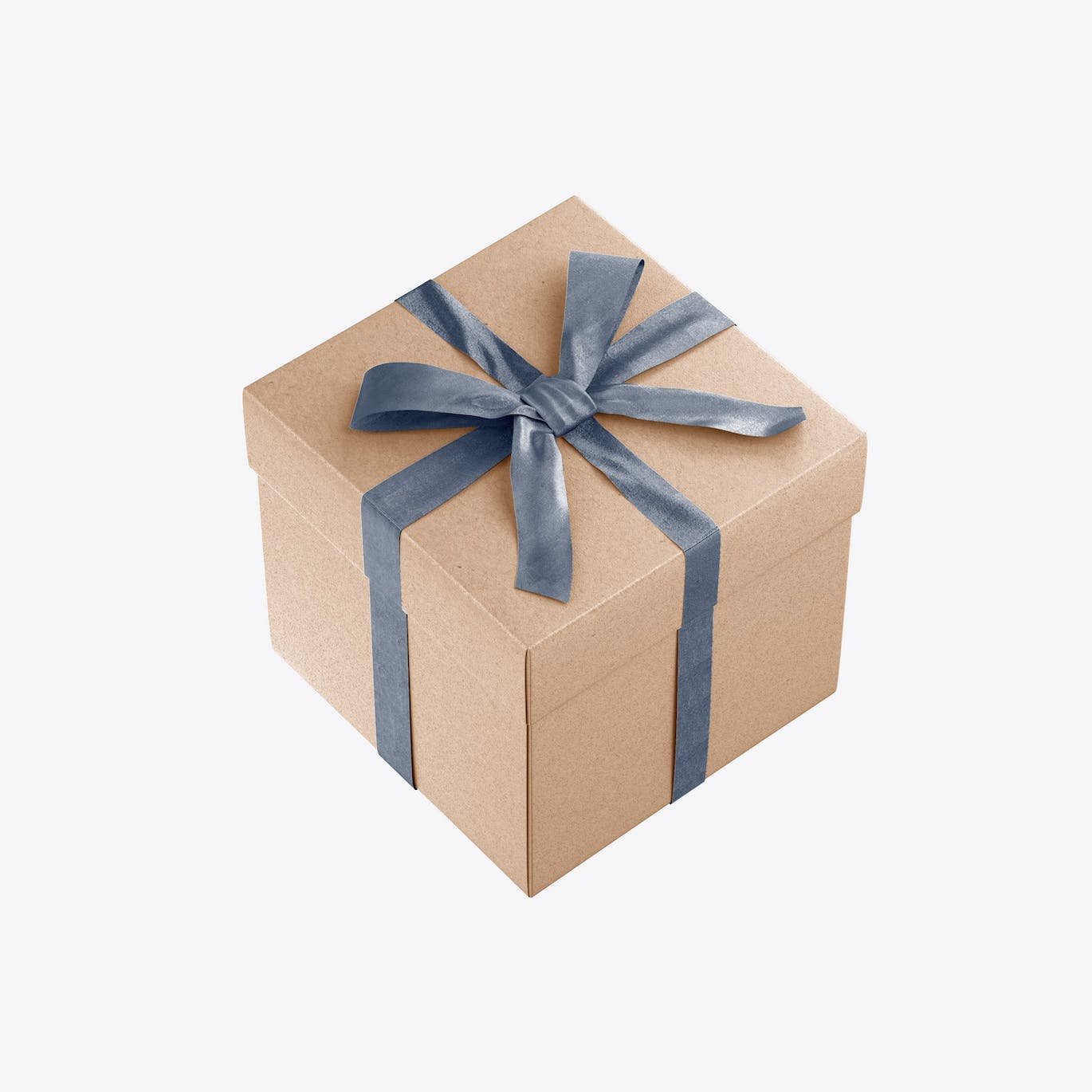 光泽蝴蝶结礼品盒设计样机 Set Glossy Gift Box Mockup 样机素材 sucaiwan.com