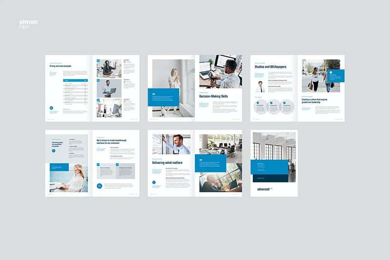 电子商务画册InDesign设计模板 样机素材 sucaiwan.com