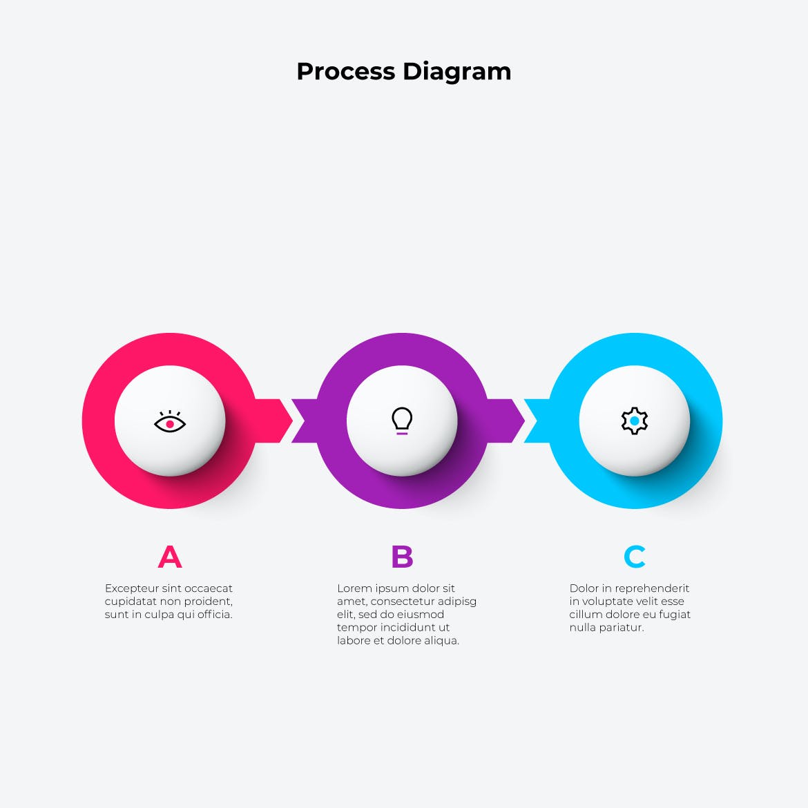 创意流程图信息图表元素集 Infographics Elements Set 幻灯图表 sucaiwan.com