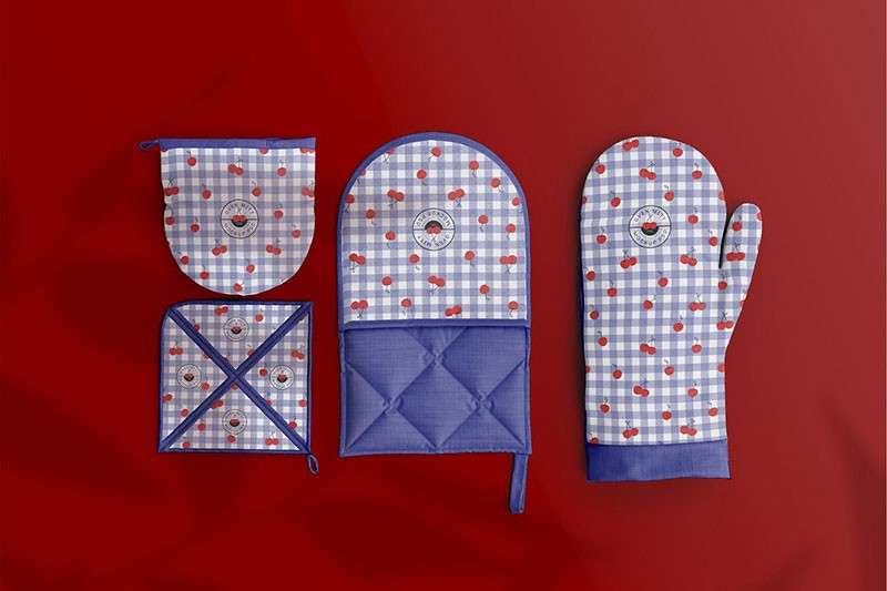 微波炉隔热手套样机PSD 样机素材 sucaiwan.com