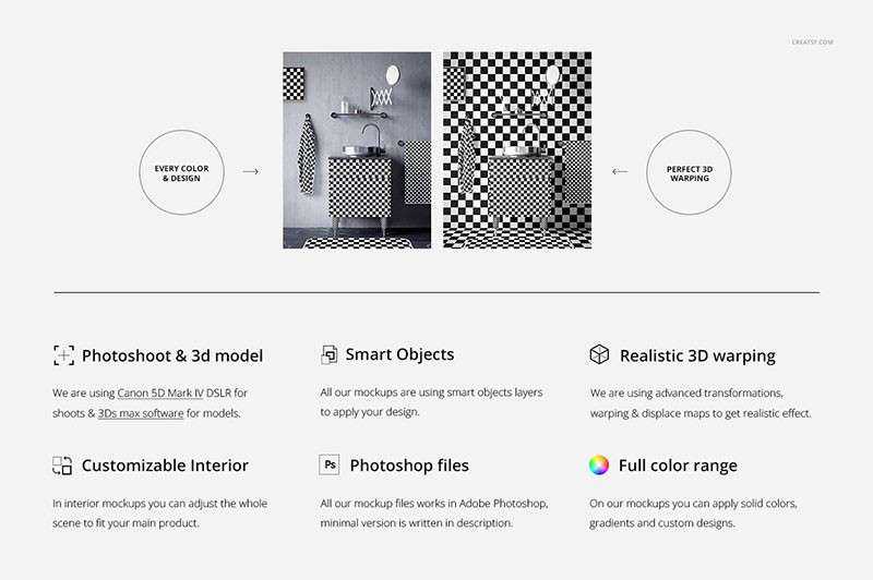 卫浴家具场景样机PSD模板 样机素材 sucaiwan.com