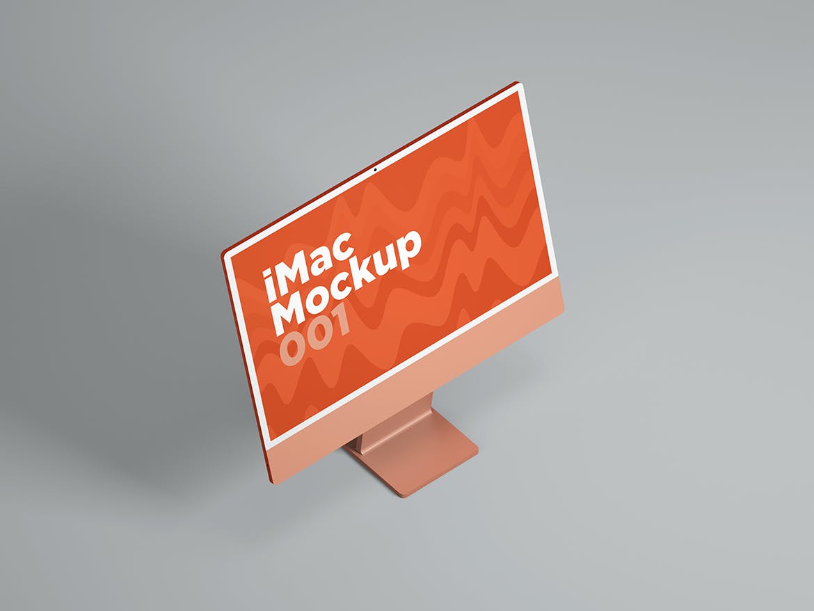 iMac一体式电脑样机模板v1 iMac Mockup 001 样机素材 sucaiwan.com
