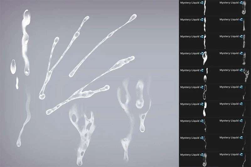 喷溅粘液Procreate笔刷 笔刷资源 sucaiwan.com