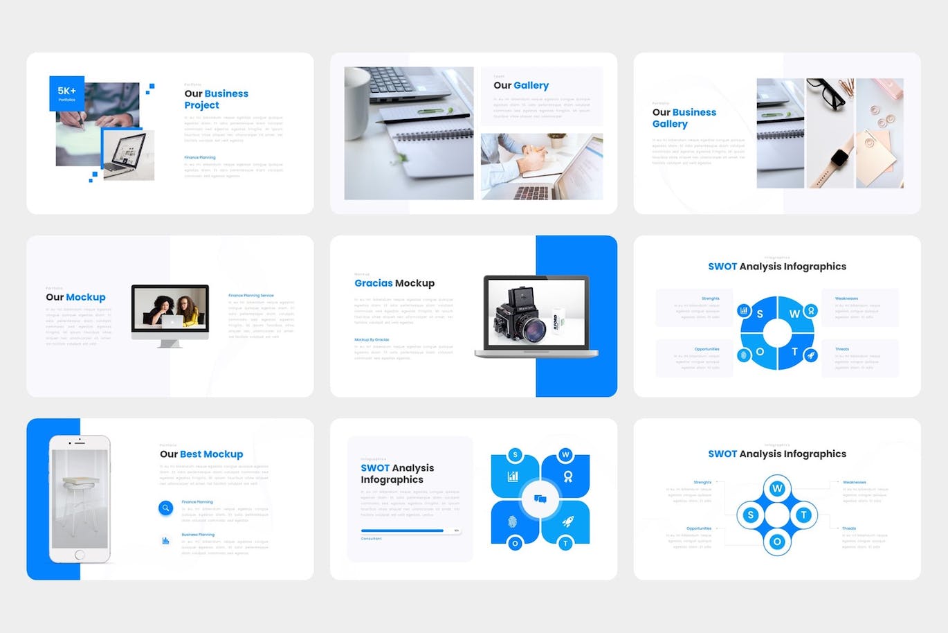 企业战略报告Powerpoint模板 Gracias – Business Agency PowerPoint Temlate 幻灯图表 sucaiwan.com