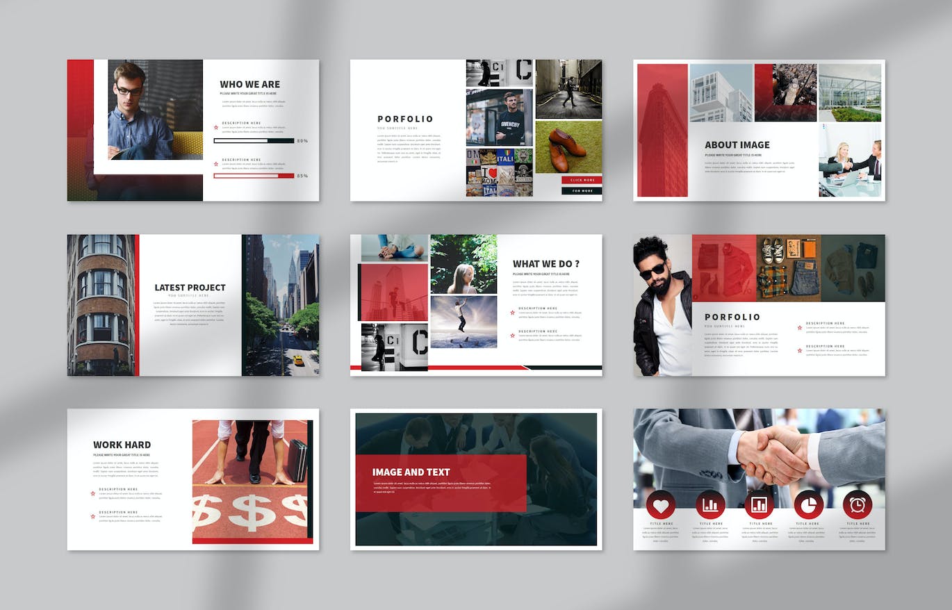 企业市场营销演示PPT模板 Marketing PowerPoint Presentation 幻灯图表 sucaiwan.com