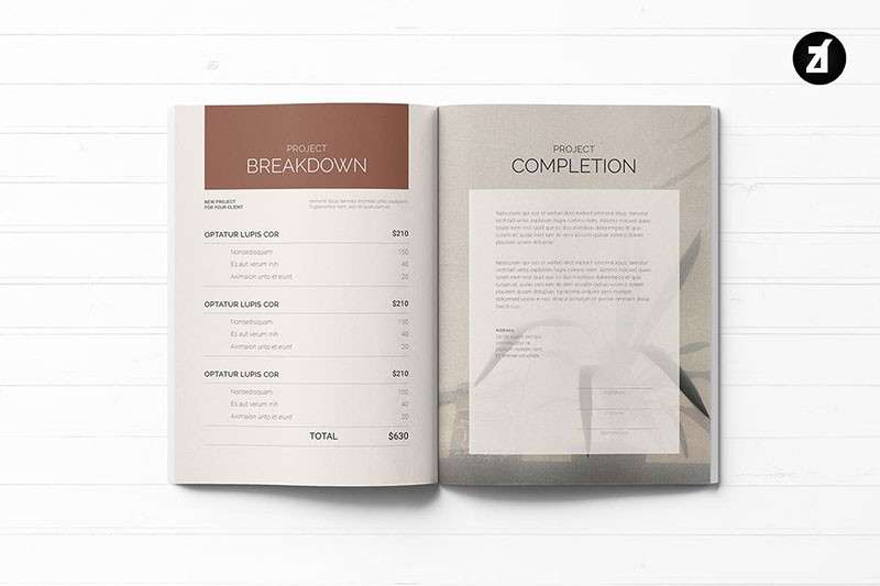 北欧现代家具宣传画册InDesign设计模板 样机素材 sucaiwan.com