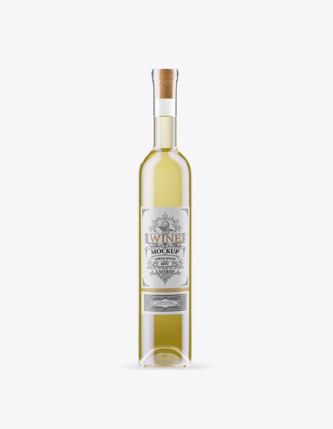 葡萄酒瓶包装设计样机 Set Wine Bottles Mockup 样机素材 sucaiwan.com