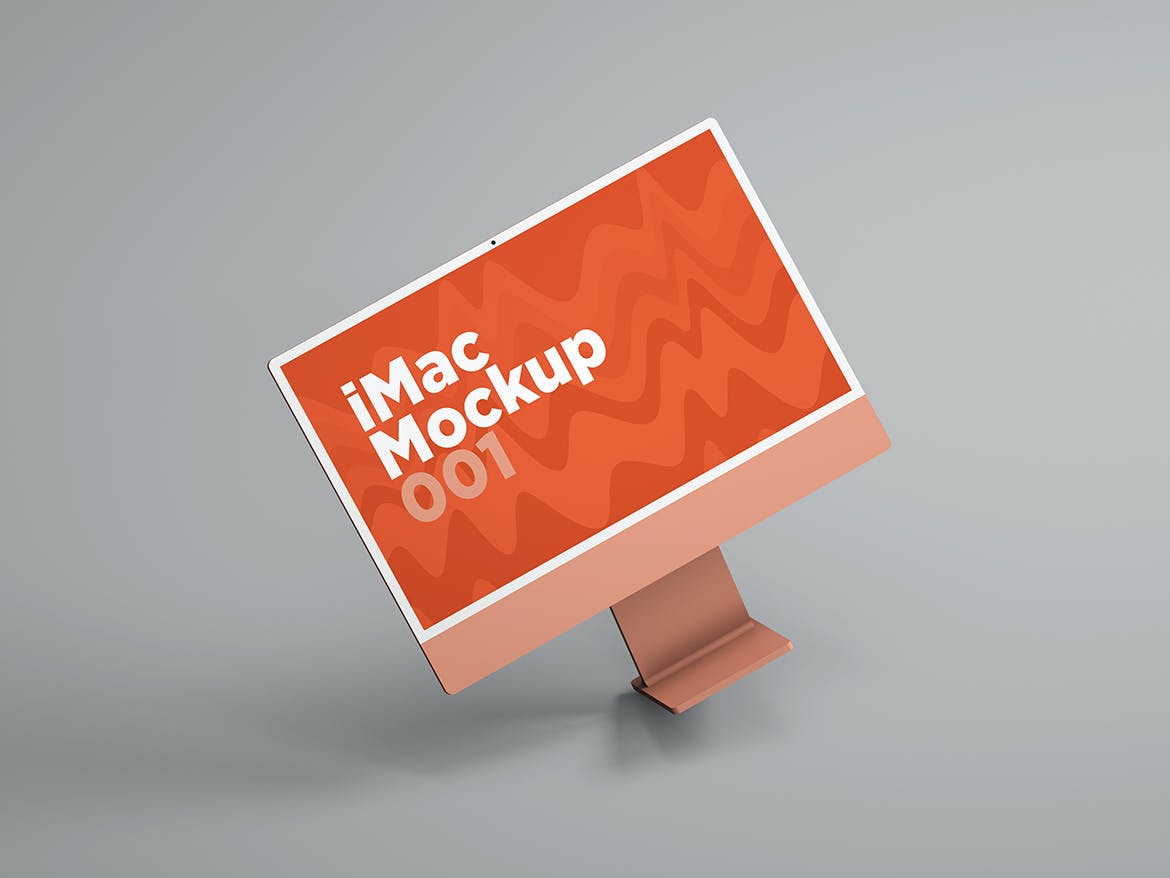 iMac一体式电脑样机模板v1 iMac Mockup 001 样机素材 sucaiwan.com