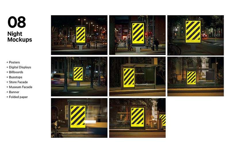 82个户外广告展示设计样机PSD模板 样机素材 sucaiwan.com