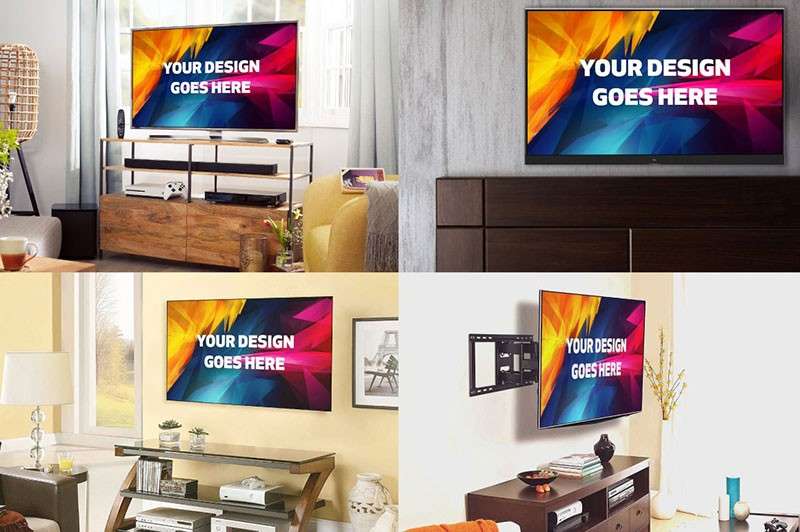 25个真实家庭场景电视样机PSD模板 样机素材 sucaiwan.com