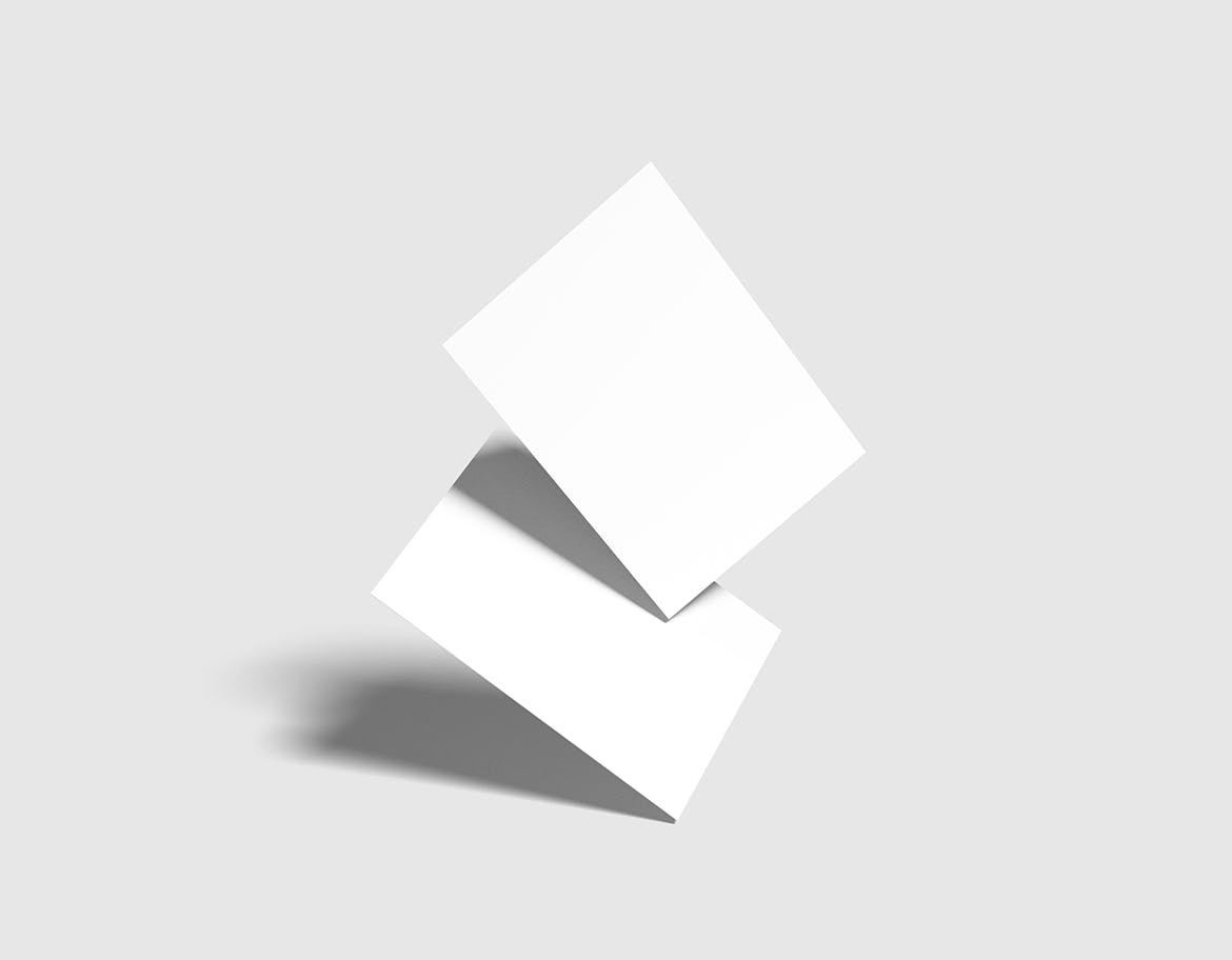 真实阴影明信片设计效果图样机 Post Card Mockup 样机素材 sucaiwan.com