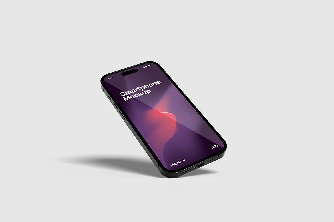 彩色苹果iPhone14智能手机样机 Colorful Smartphone Mockup 样机素材 sucaiwan.com