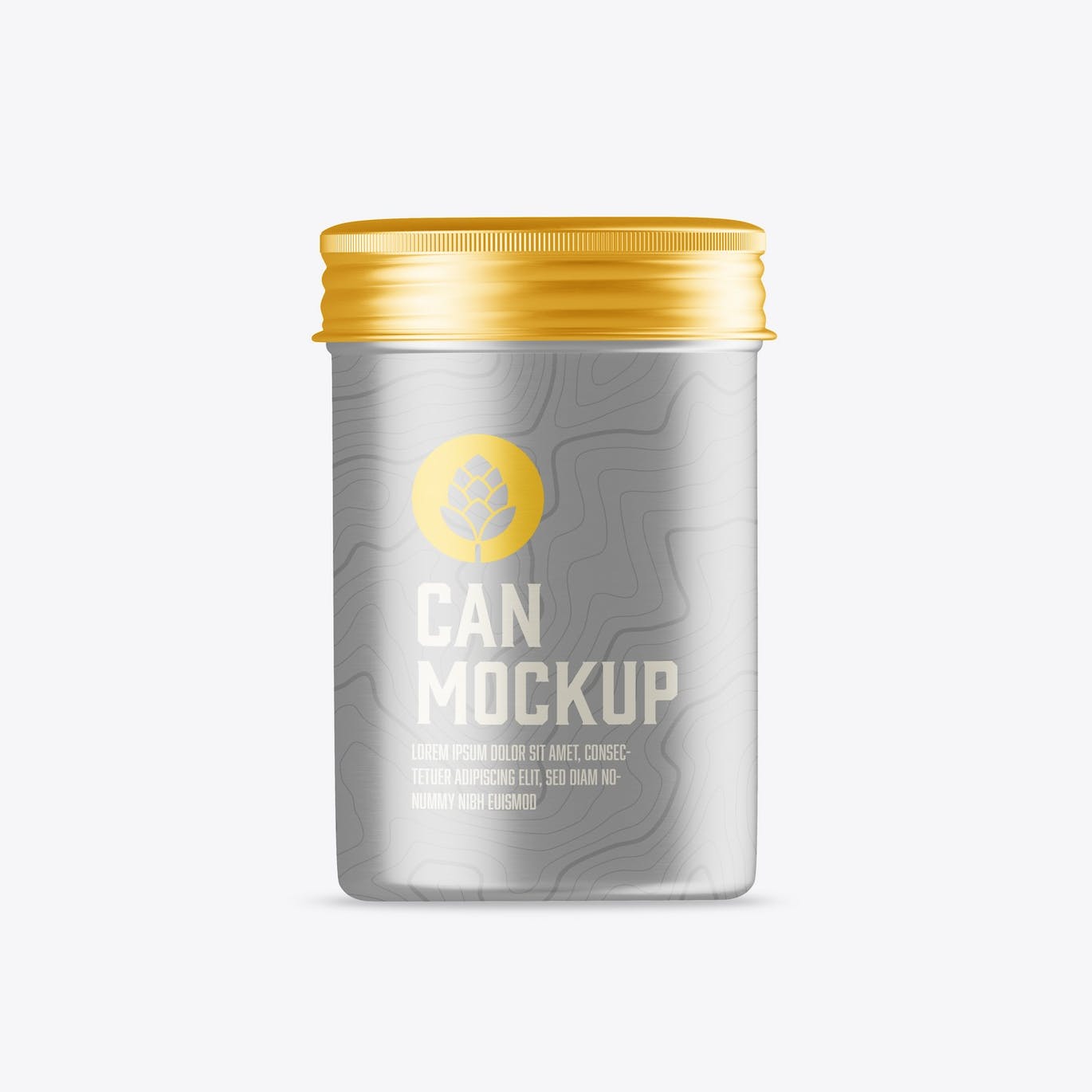 拧盖锡罐包装设计样机 Set Colored Tin Mockup 样机素材 sucaiwan.com
