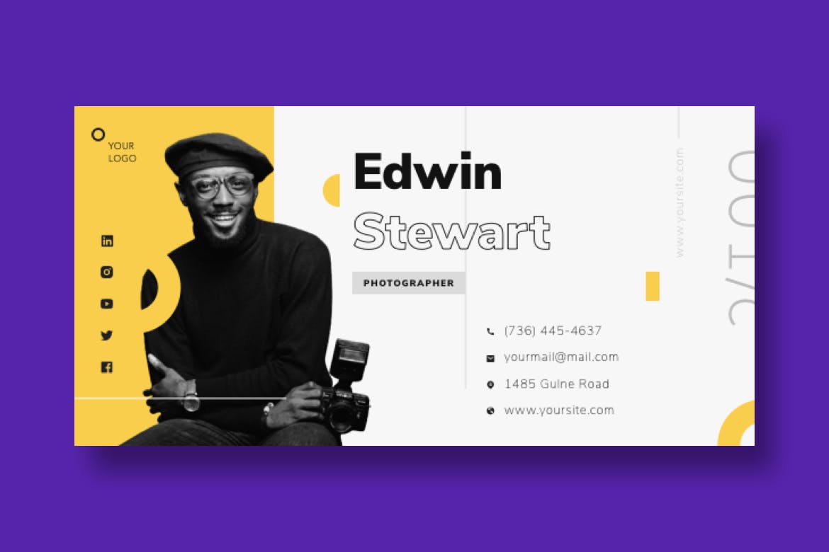专业通用的电子邮件签名设计模板v1 Email SIgnature APP UI sucaiwan.com