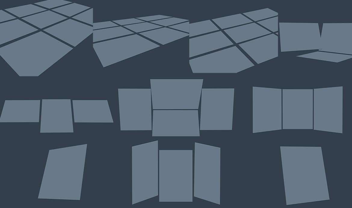 42个透视角度UI设计作品展示样机模板PSD 样机素材 sucaiwan.com