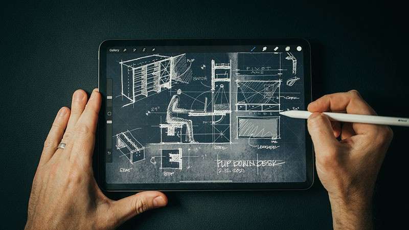 室内装修设计草图网格Procreate笔刷 笔刷资源 sucaiwan.com