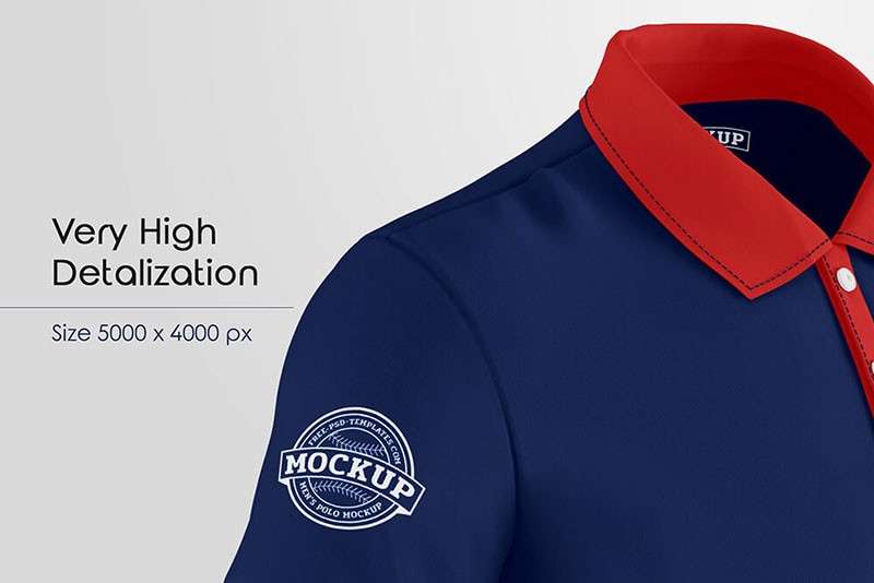 男士Polo衫设计展示样机PSD模板 样机素材 sucaiwan.com