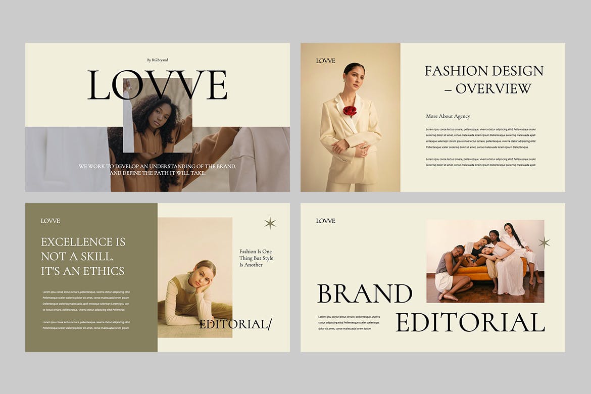 美学优雅PPT演示幻灯片模板 LOWWE – Aesthetic Elegant Powerpoint 幻灯图表 sucaiwan.com