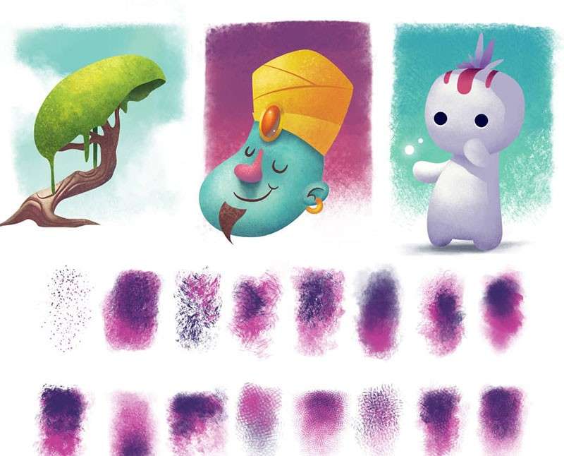 Affinity儿童插画噪点纹理笔刷 笔刷资源 第2张-素材湾丨精选海外优质设计素材资源 Affinity儿童插画噪点纹理笔刷 笔刷资源 sucaiwan.com