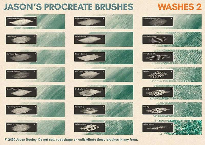 300+Procreate混合画笔套装 笔刷资源 sucaiwan.com