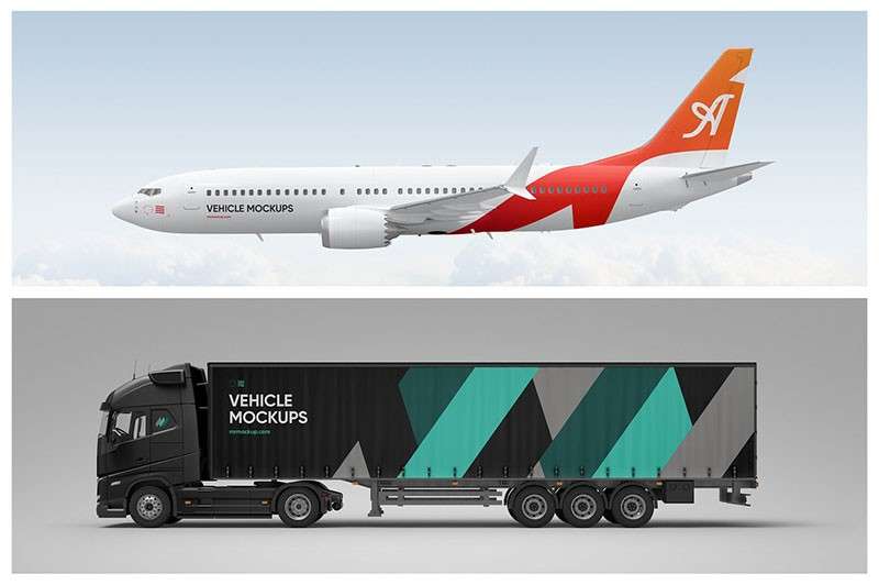 汽车飞机交通工具模型样机PSD 样机素材 第12张-素材湾丨精选海外优质设计素材资源 汽车飞机交通工具模型样机PSD 样机素材 sucaiwan.com