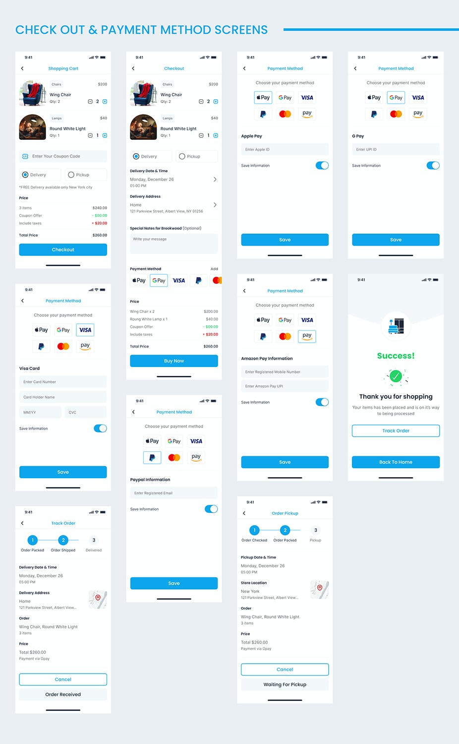 家具和家居装饰电子商务移动应用程序UI设计模板 Furniture & Home Decor eCommerce Mobile App UI APP UI 第5张-素材湾丨精选海外优质设计素材资源 家具和家居装饰电子商务移动应用程序UI设计模板 Furniture & Home Decor eCommerce Mobile App UI APP UI sucaiwan.com