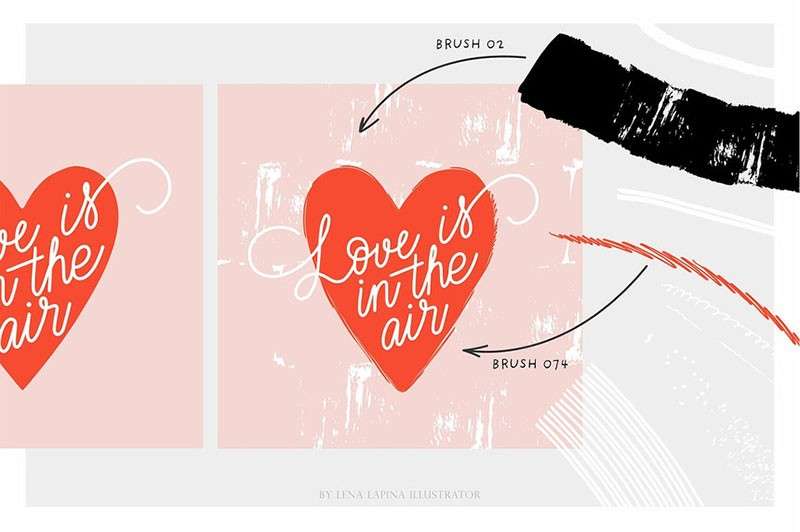 80个干油墨AI矢量笔刷 笔刷资源 sucaiwan.com