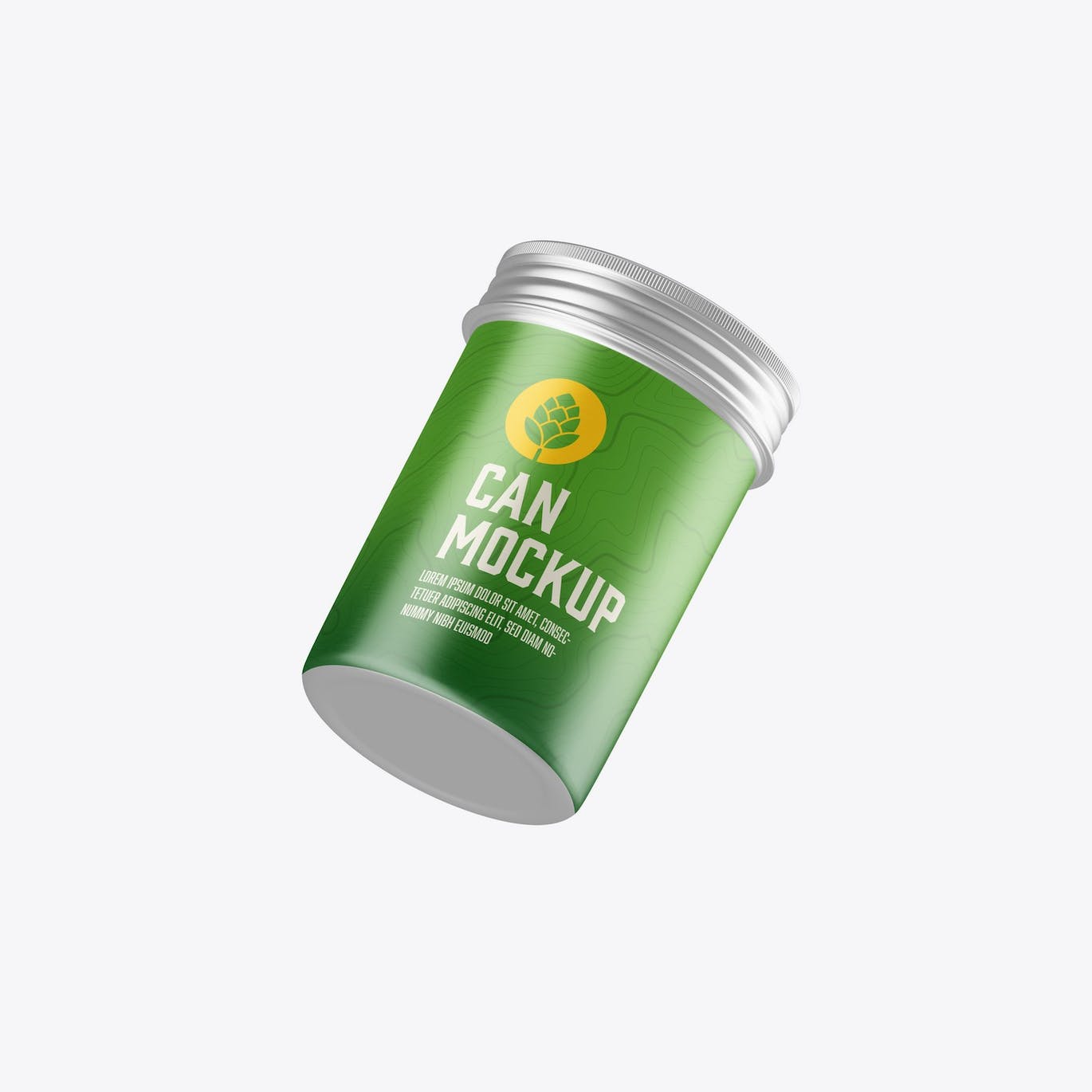 拧盖锡罐包装设计样机 Set Colored Tin Mockup 样机素材 sucaiwan.com