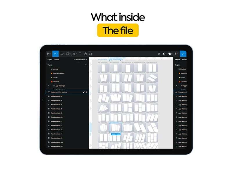 600+UI设计展示Figma模板，附视频教程 样机素材 sucaiwan.com