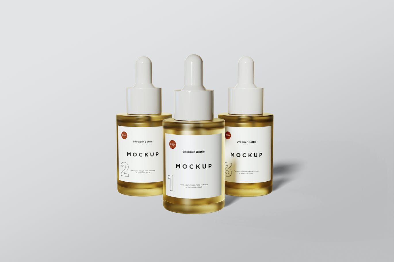 滴管瓶品牌包装设计样机 Dropper bottle mockup 样机素材 sucaiwan.com