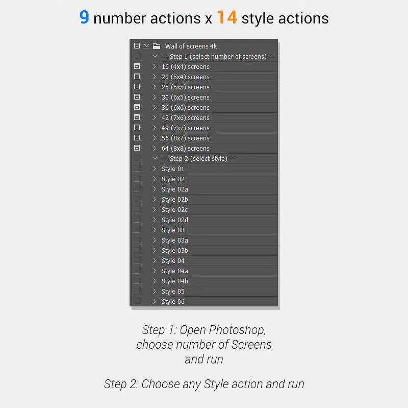 3D立体照片墙效果PS动作，附视频教程 插件预设 sucaiwan.com