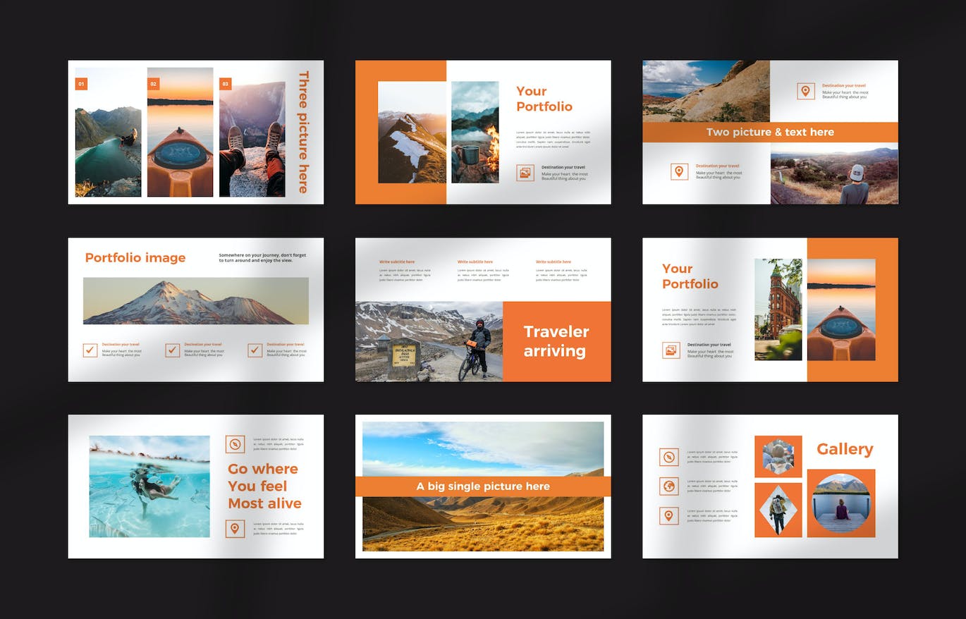 探险旅行Powerpoint模板下载 Nautika Adventure PowerPoint 幻灯图表 sucaiwan.com