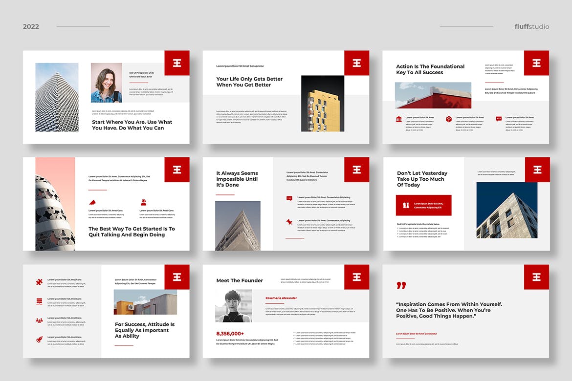 公司管理流程培训PPT设计模板 Envirobiz – Business PowerPoint Template 幻灯图表 sucaiwan.com
