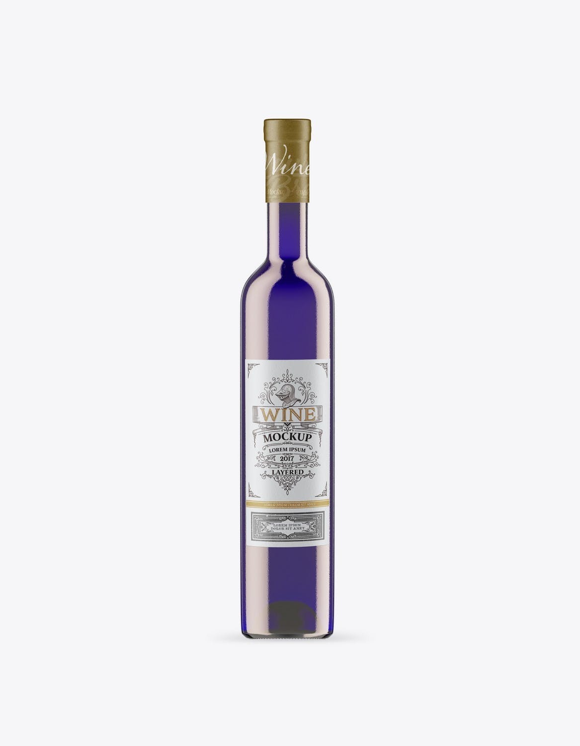 葡萄酒瓶包装设计样机 Set Wine Bottles Mockup 样机素材 sucaiwan.com
