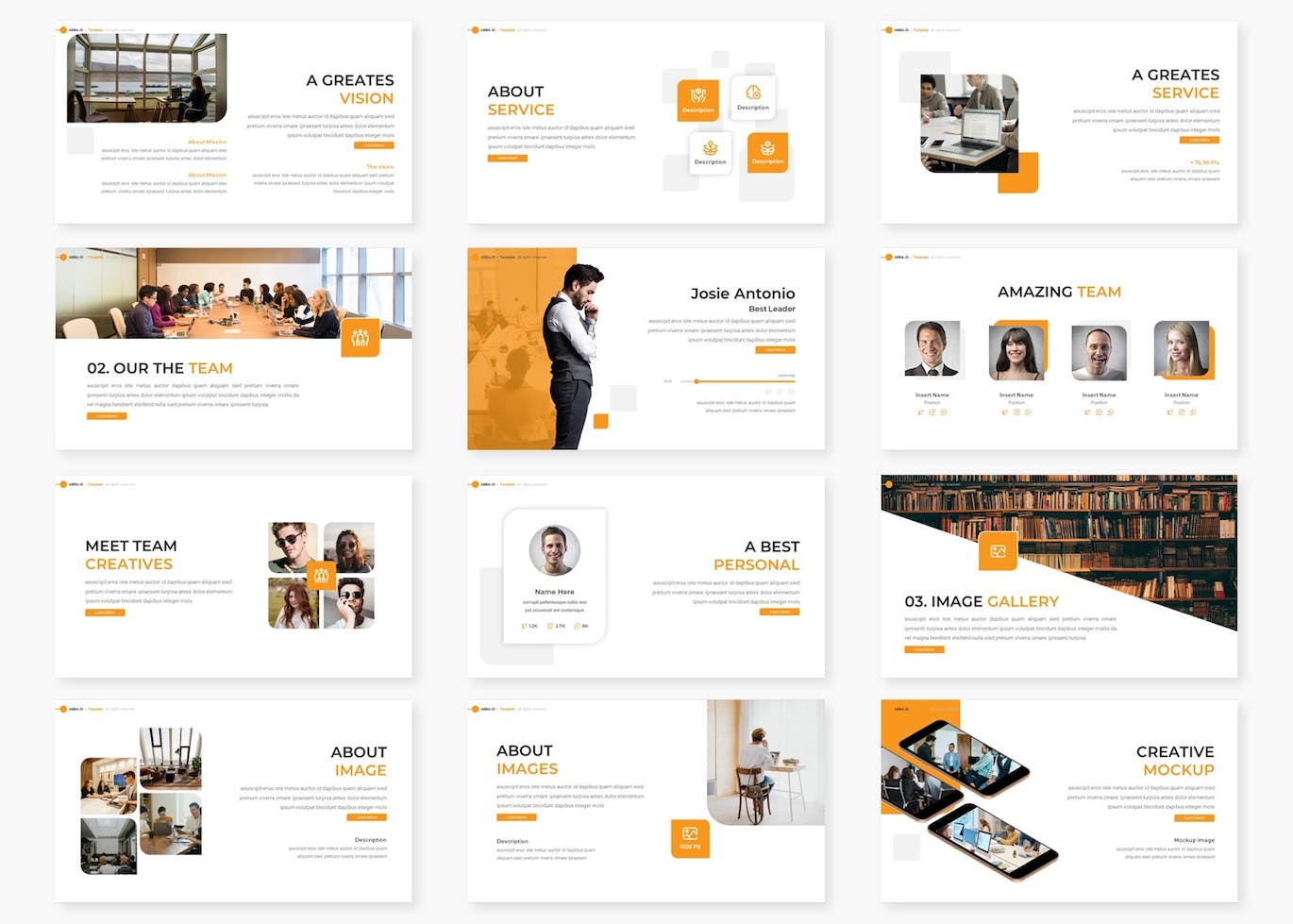 企业路演推广PPT幻灯片模板素材 Abba.id – Business Powerpoint Template 幻灯图表 sucaiwan.com