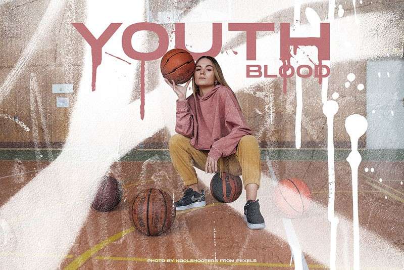 潮流涂鸦喷漆纹理图案笔刷PS和Procreate格式 笔刷资源 sucaiwan.com