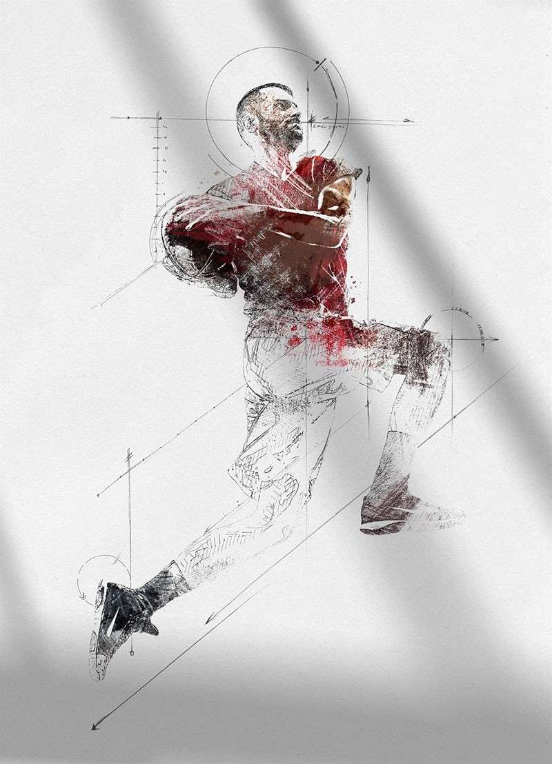 32个辅助线条绘图PS笔刷 笔刷资源 sucaiwan.com