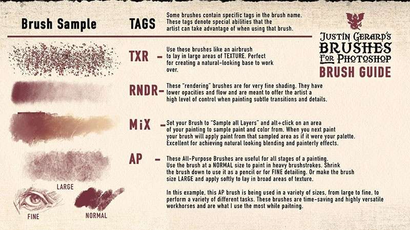 CG游戏怪物角色原画Photoshop笔刷 笔刷资源 sucaiwan.com