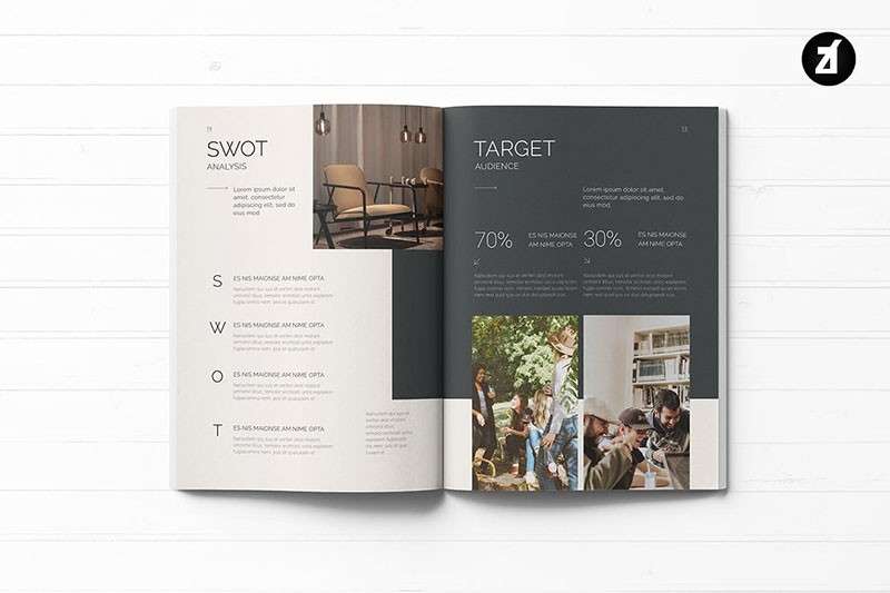 北欧现代家具宣传画册InDesign设计模板 样机素材 sucaiwan.com