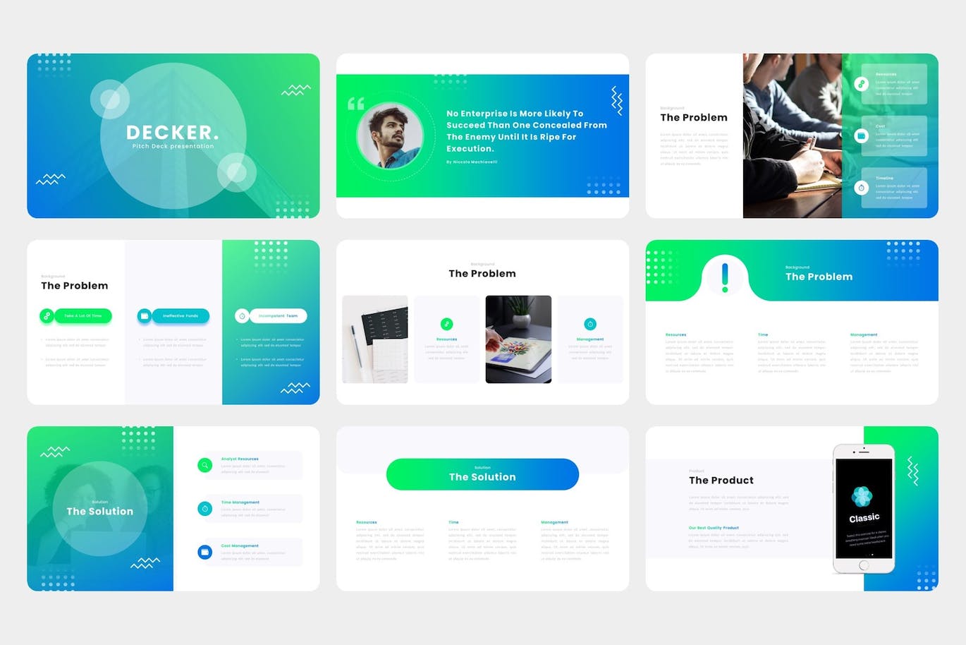 渐变配色企业演示Powerpoint幻灯片模板 Decker – Pitch Deck PowerPoint Template 幻灯图表 第4张-素材湾丨精选海外优质设计素材资源 渐变配色企业演示Powerpoint幻灯片模板 Decker – Pitch Deck PowerPoint Template 幻灯图表 sucaiwan.com