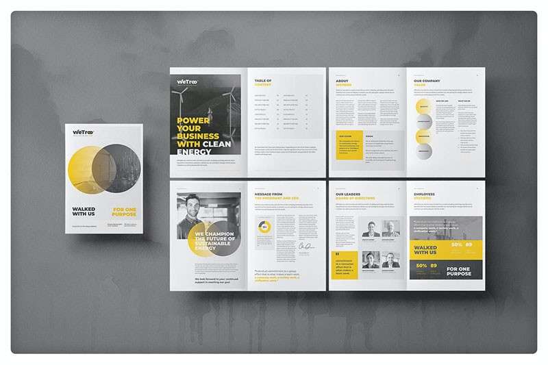 机械重工企业画册InDesign设计模板 样机素材 sucaiwan.com