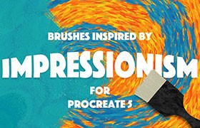 24支仿油漆颜料Procreate笔刷