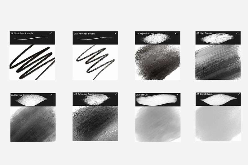 帆布画纹理Procreate笔刷 笔刷资源 sucaiwan.com