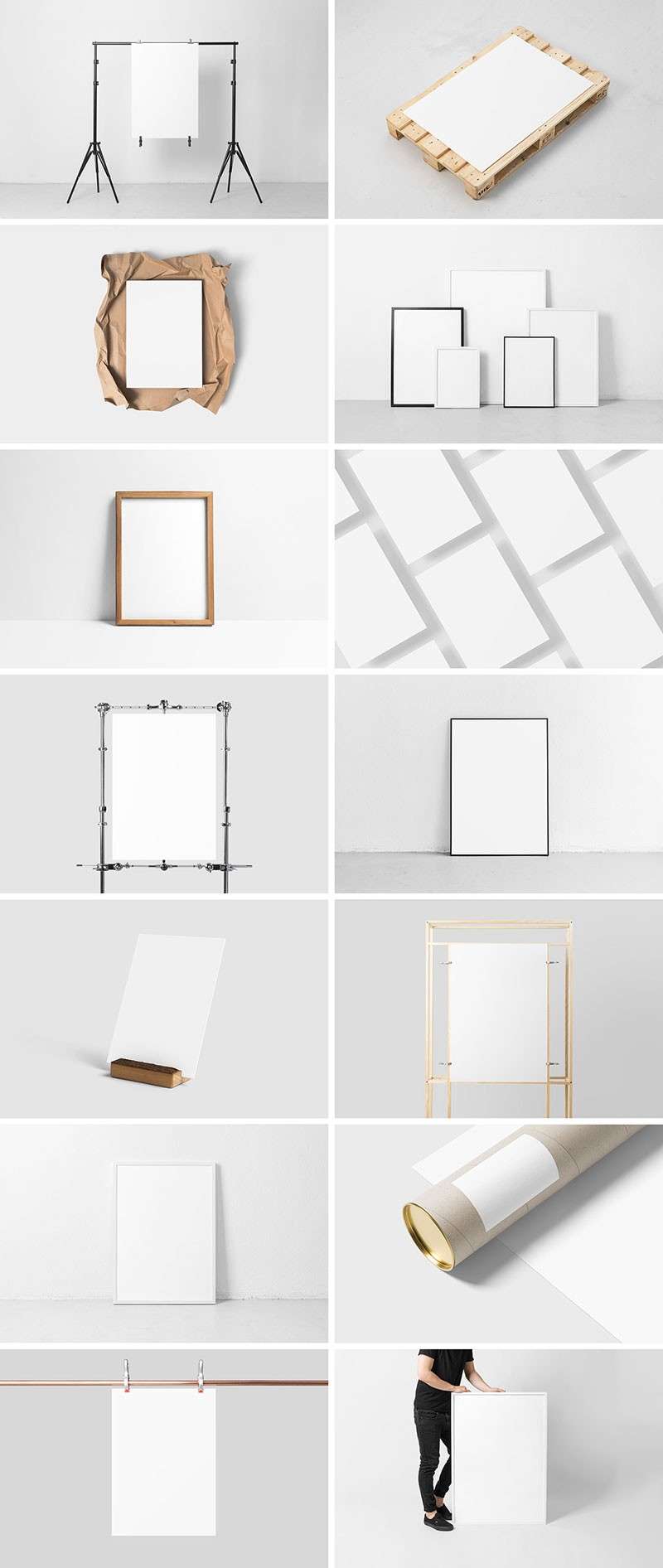 30个工作室场景海报设计展示样机PSD模板 样机素材 sucaiwan.com