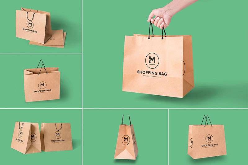 手提购物袋设计样机模板PSD 样机素材 sucaiwan.com