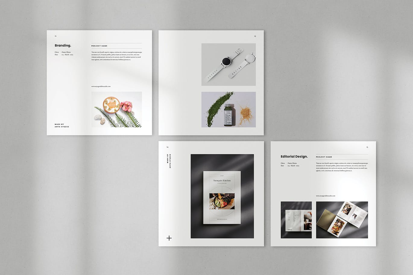 方形尺寸平面设计师作品集模板 Square Portfolio Template 设计素材 第5张-素材湾丨精选海外优质设计素材资源 方形尺寸平面设计师作品集模板 Square Portfolio Template 设计素材 sucaiwan.com