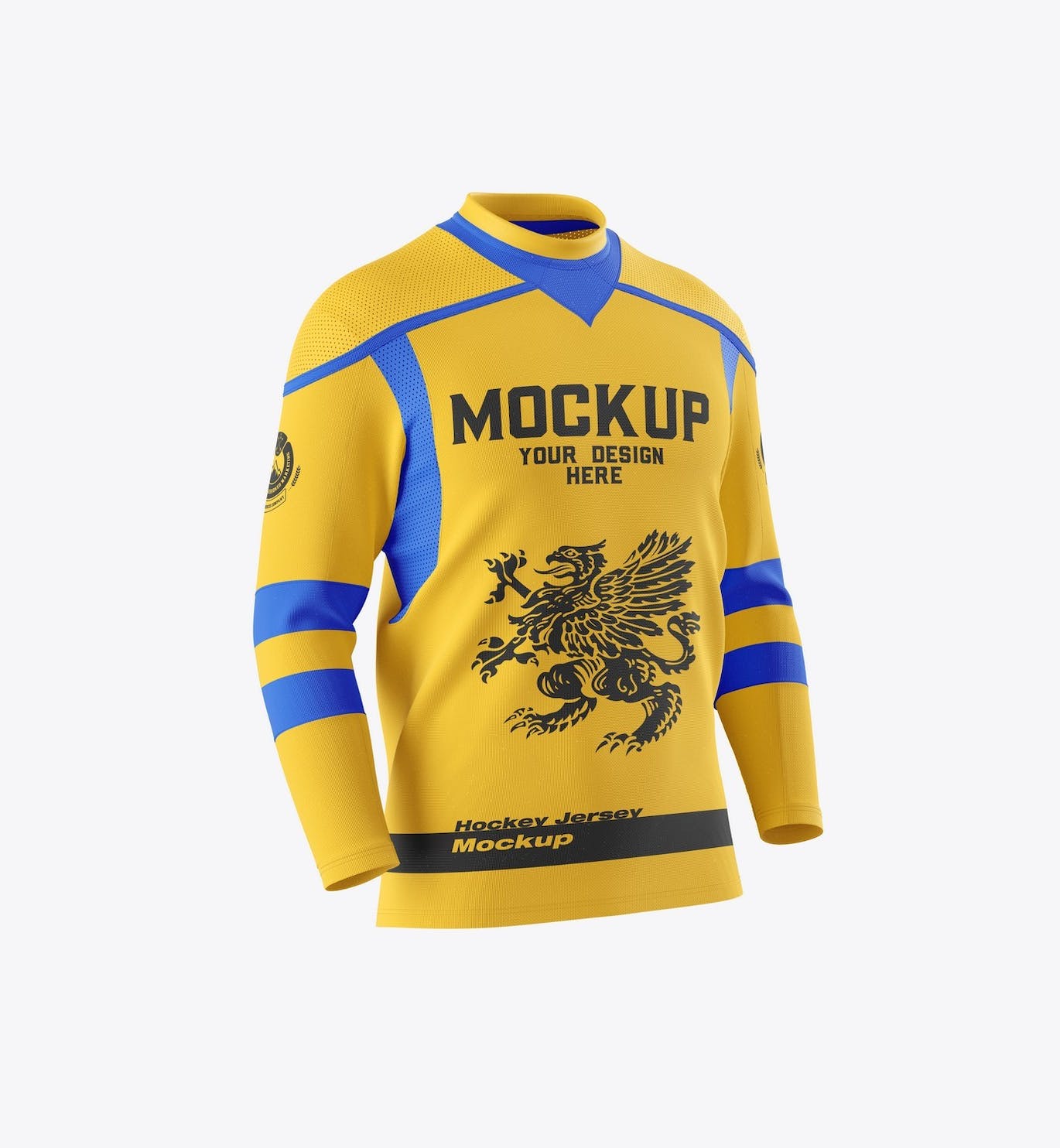 冬季运动服服装面料设计样机 Winter Sport Jersey Mockup 样机素材 sucaiwan.com