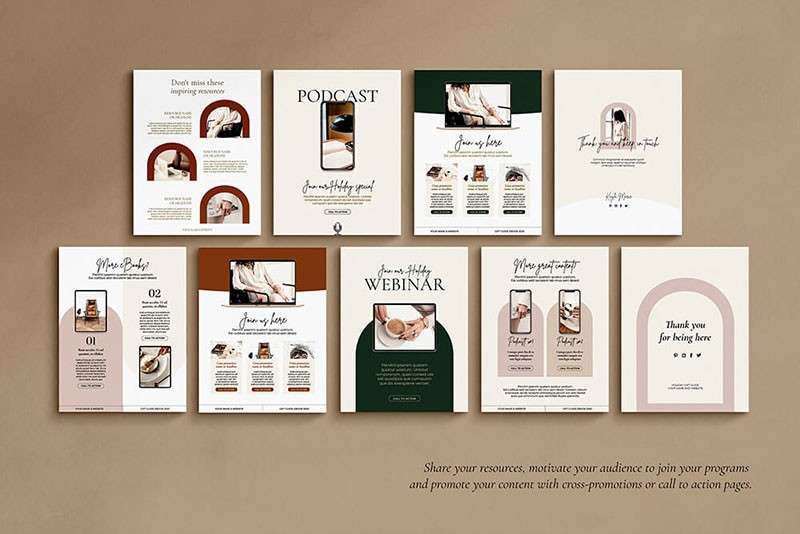 节日礼品画册设计模板InDesign CANVA源文件 样机素材 sucaiwan.com