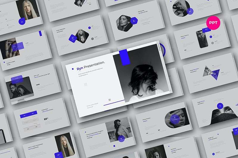 简约时尚PPT模板 样机素材 sucaiwan.com